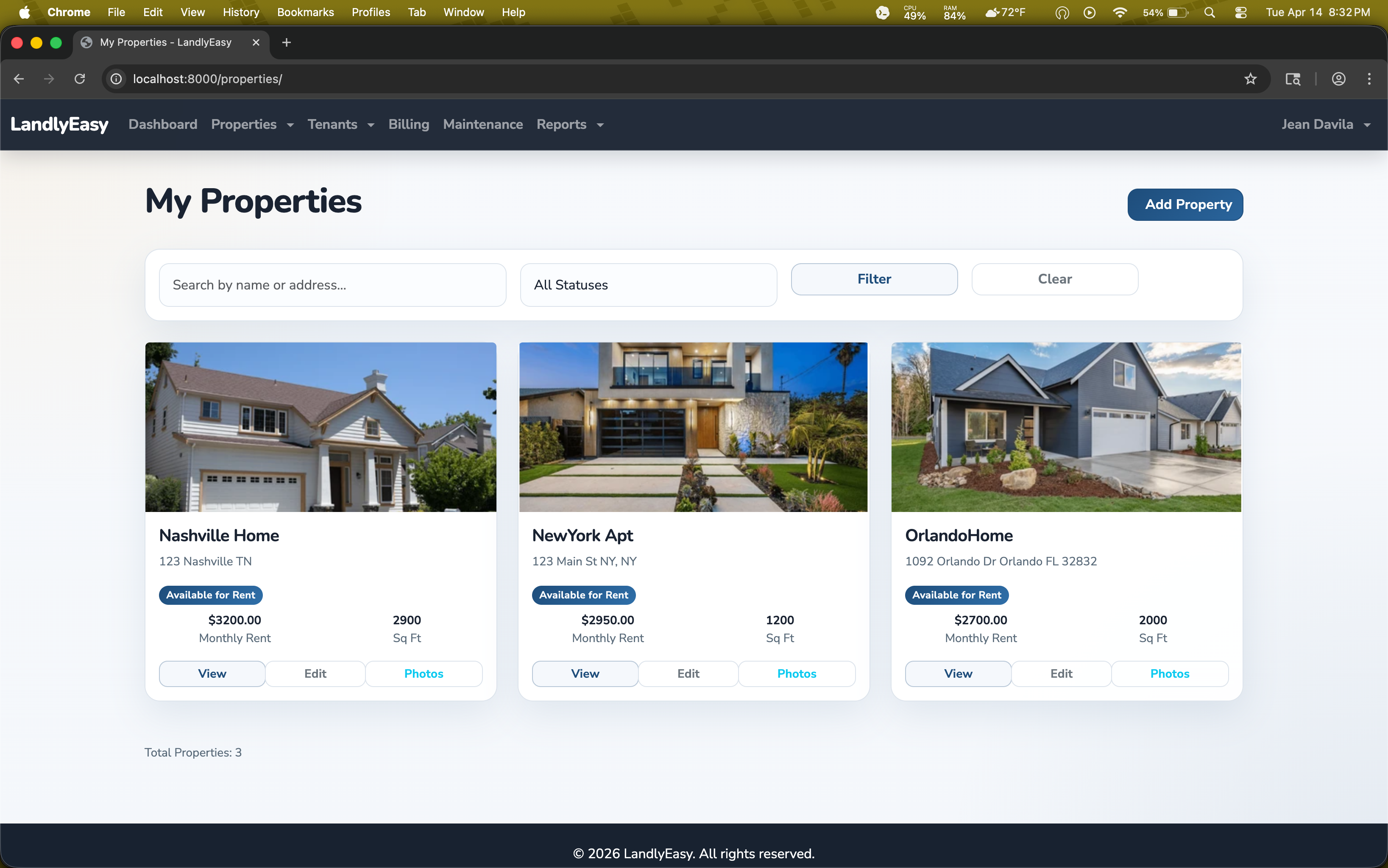 Manage every property, unit status, and activity trail